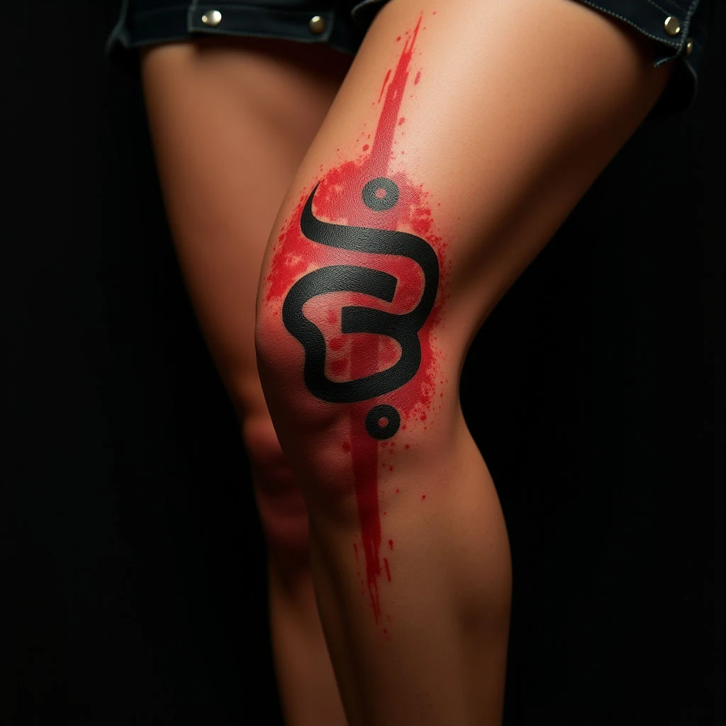 Sanskrit Symbols Tattoos for Women: Knee Designs & Meaning