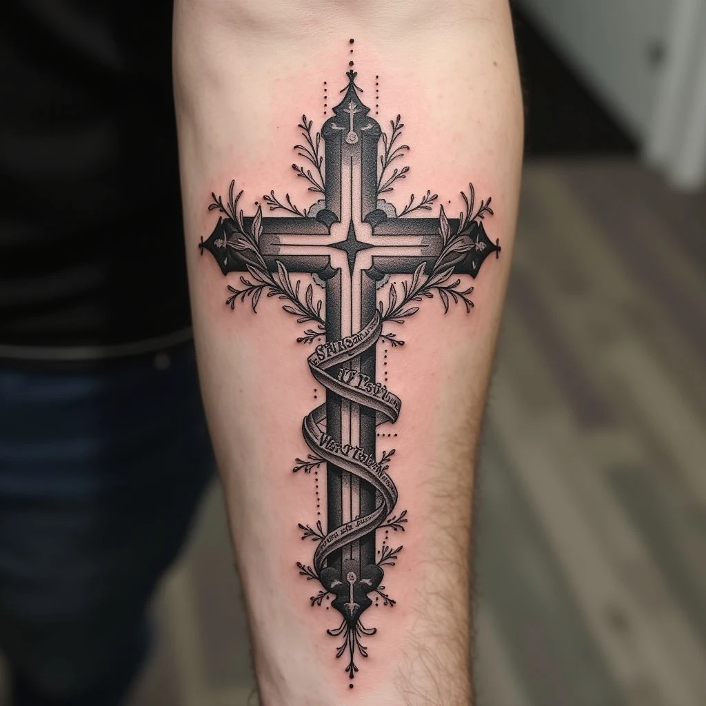 Christian Tattoos for Men: Forearm Designs & Inspiration