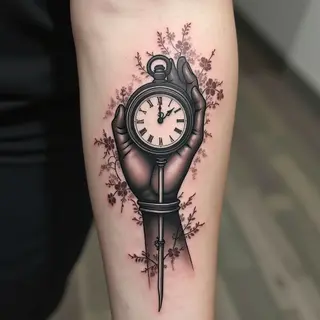 Decoding the Clock Hand Tattoo: Time, Symbolism & Design