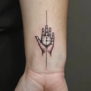 Small Clock Hand Tattoo: A Timeless Reminder
