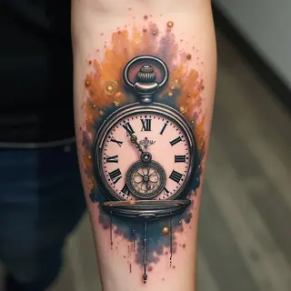 Two Clock Tattoo Ideas: Symbolism & Design Inspirations
