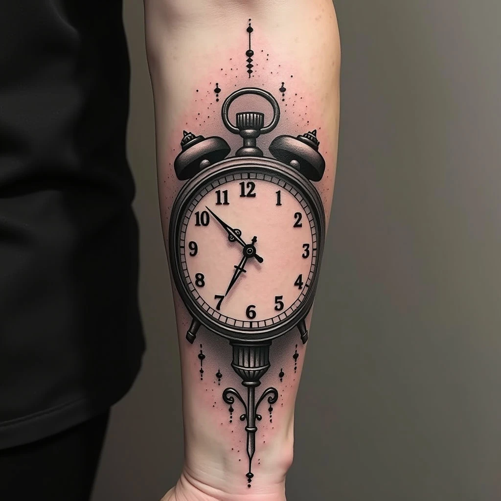 Clock Without Hands Tattoo: Meaning & Design Inspiration