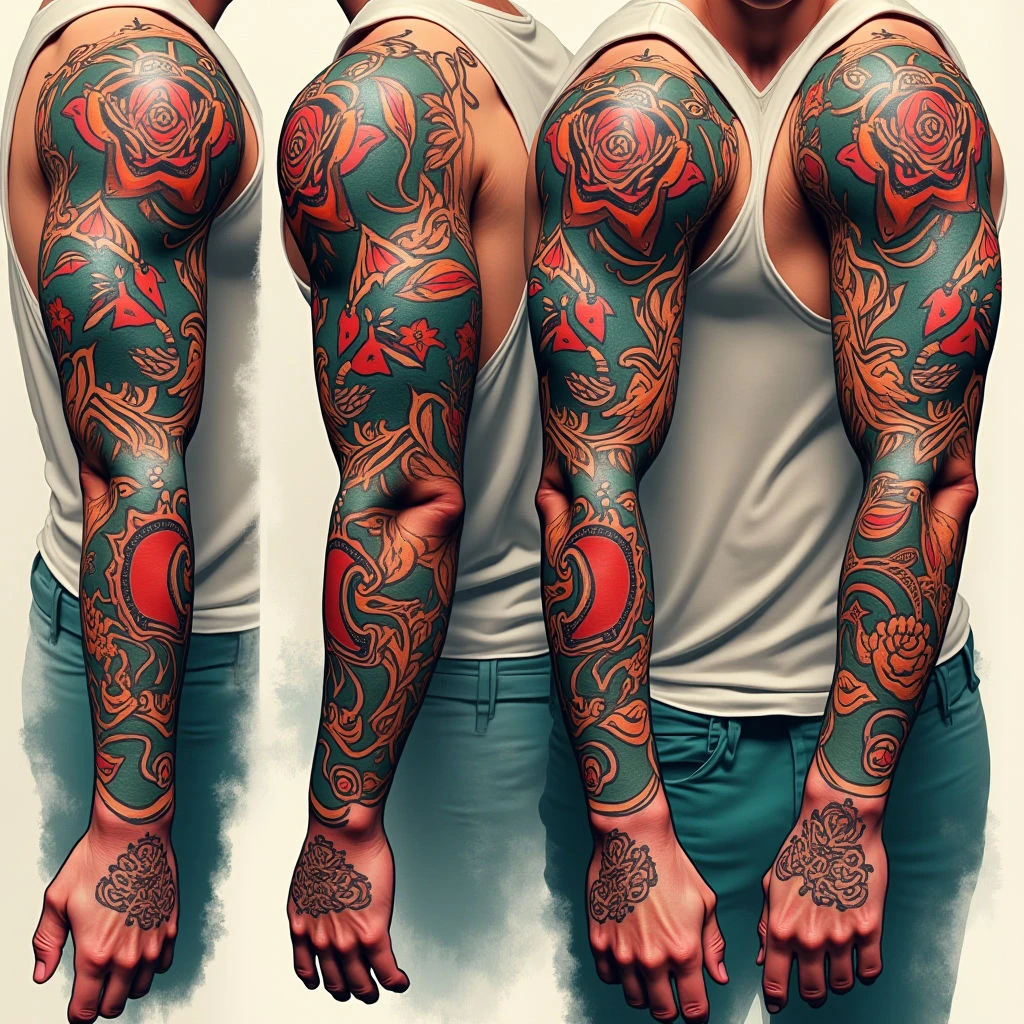 Color Sleeve Tattoo Ideas for Men: A Guide to Design & Meaning