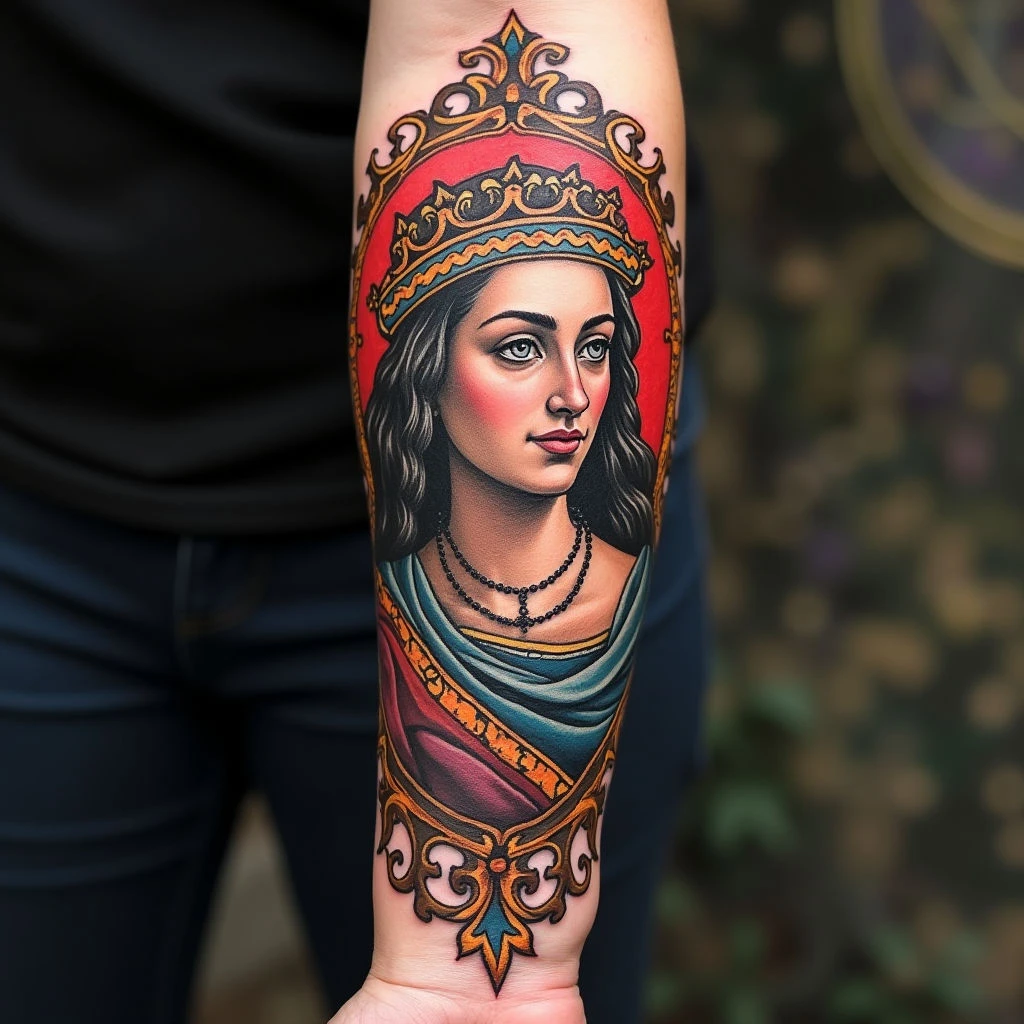 Colorful Forearm Tattoo Ideas: A Medieval & Historical Guide