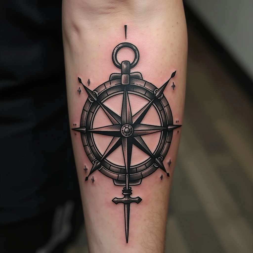 Compass Forearm Tattoo: Meaning, Symbolism & Design Ideas
