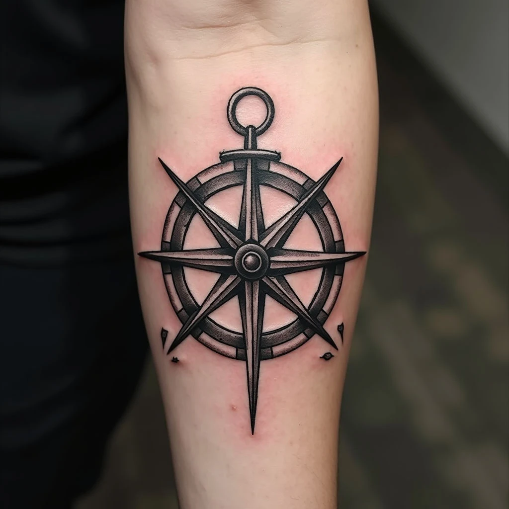 Compass Forearm Tattoo: Meaning, Symbolism & Design Ideas