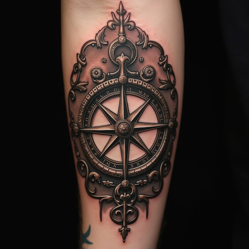The Enduring Symbolism of a Compass Tattoo: A Guide to Meaning & Design