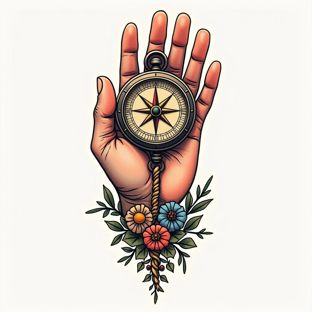 Compass Hand Tattoo: Meaning & Design Inspiration