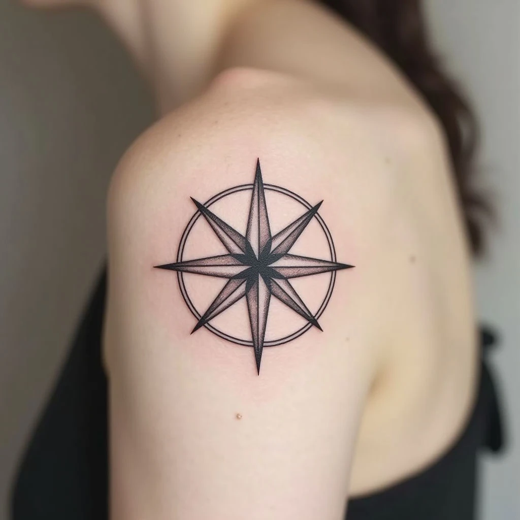 Compass Rose Tattoo: Meaning & Minimalist Interpretation
