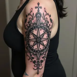 Compass Sleeve Tattoo Design: Finding Your Way & Expressing Yourself