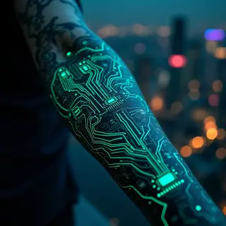 Cool Tattoos for Forearm: Cyberpunk & Futuristic Designs