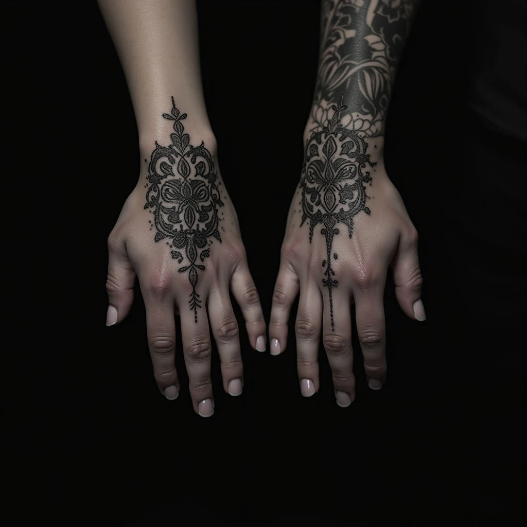 Couple Hand Tattoo Ideas: A Dark Art Embrace