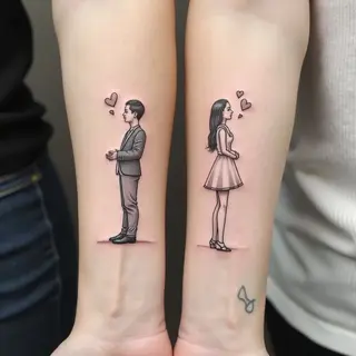 Small Couple Tattoos: Meaningful Designs for Two