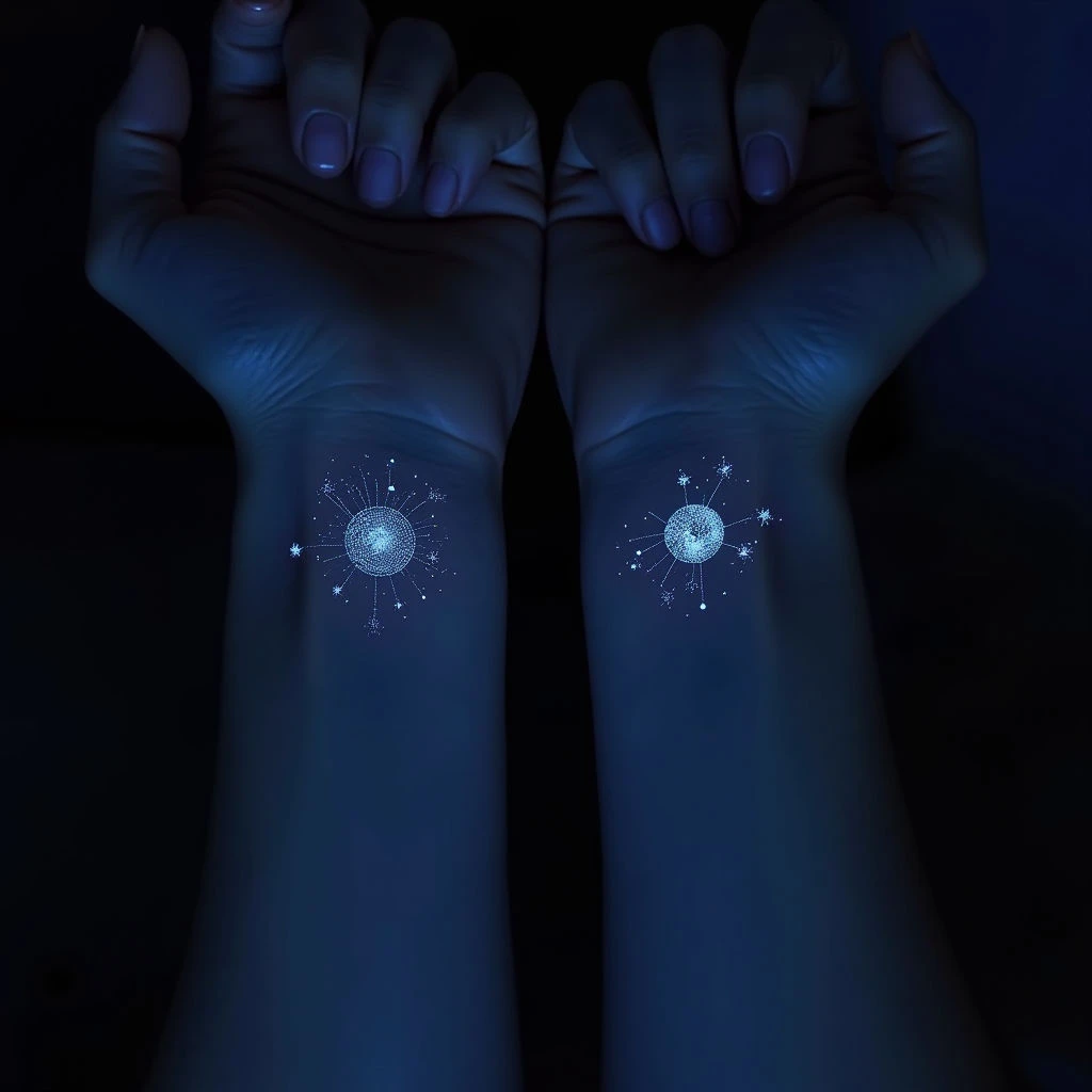 Couple Tiny Tattoos: Designs & Hidden UV Magic