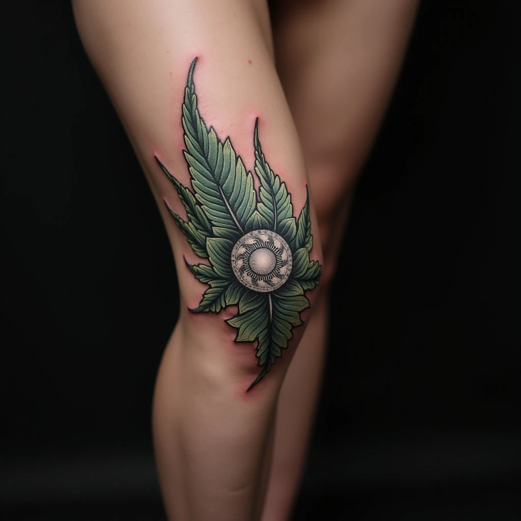 Covering Black Tattoos? Green Linework Solutions for Your Knee