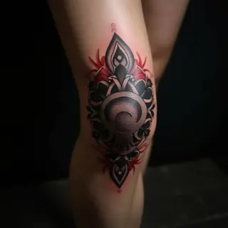 From Dark to Divine: Mandala Cover-Up on Your Knee