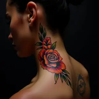 Transforming Black Tattoos: Behind-Ear Calligraphy Cover-Ups