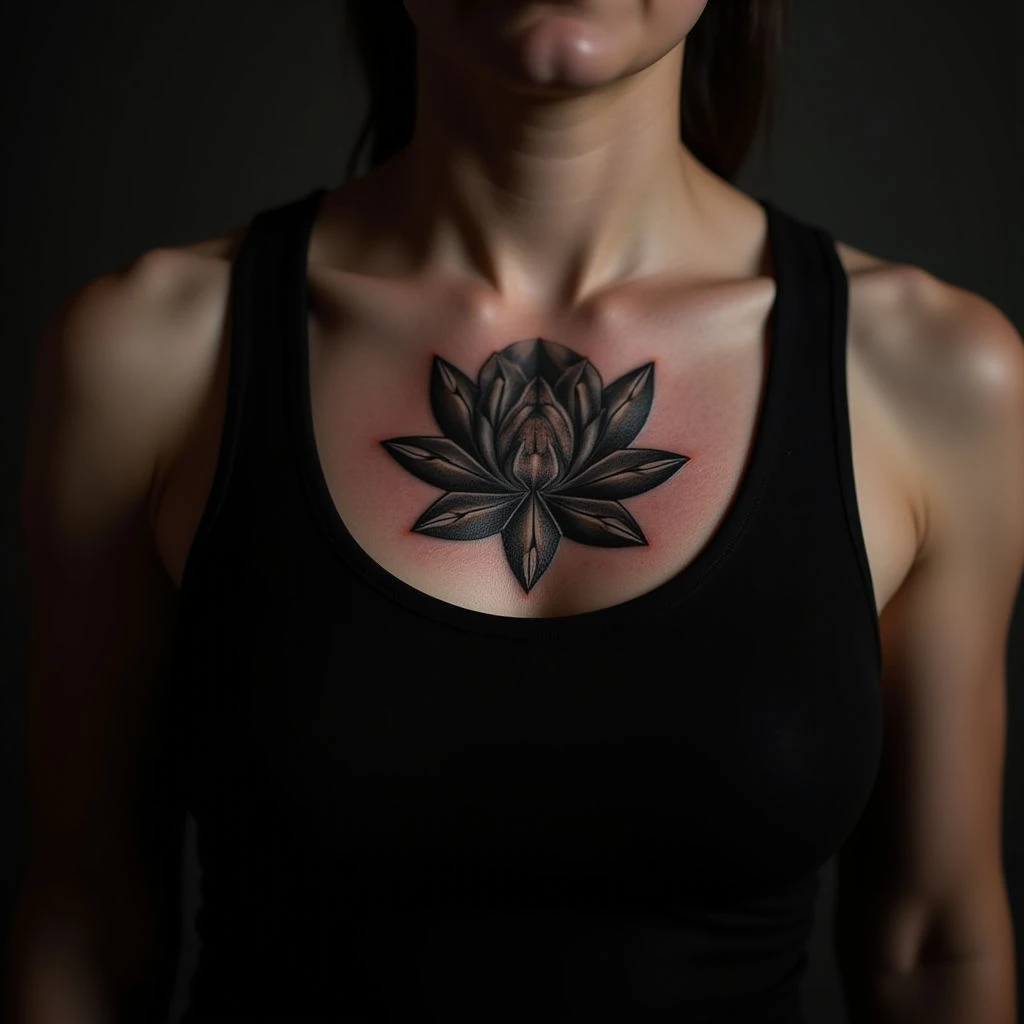 Transform Your Chest Tattoo: Abstract Cover-Up Ideas