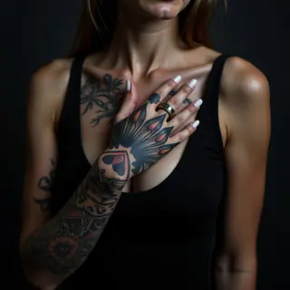 Stunning Chest Cover-Up Tattoos for Women: Micro-Realism Designs