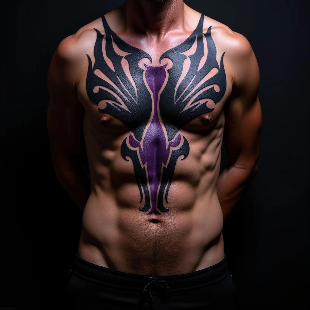 Epic Chest Tribal Cover-Up Ideas for Men (XL Size)