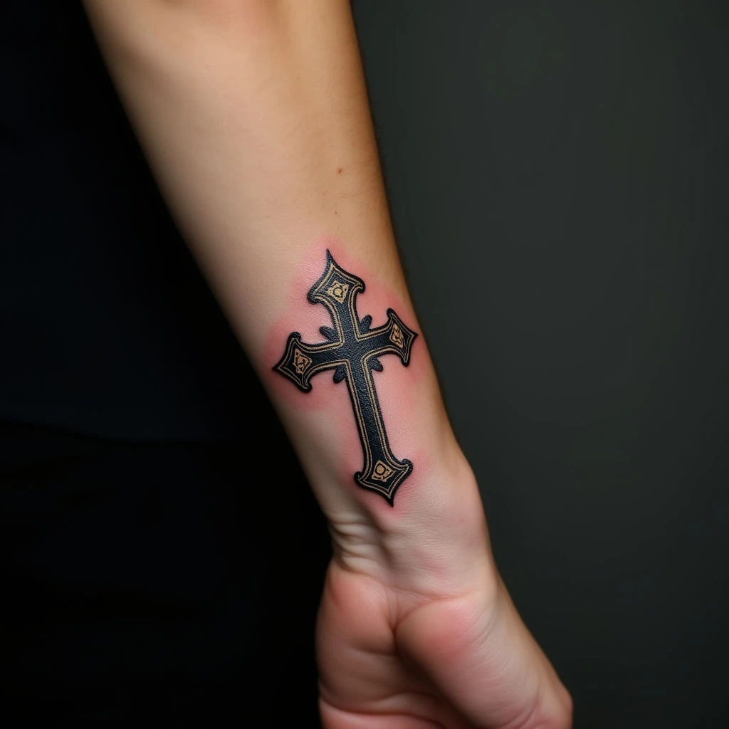 Small Cross Tattoos on Wrist: Meaning & Design Ideas