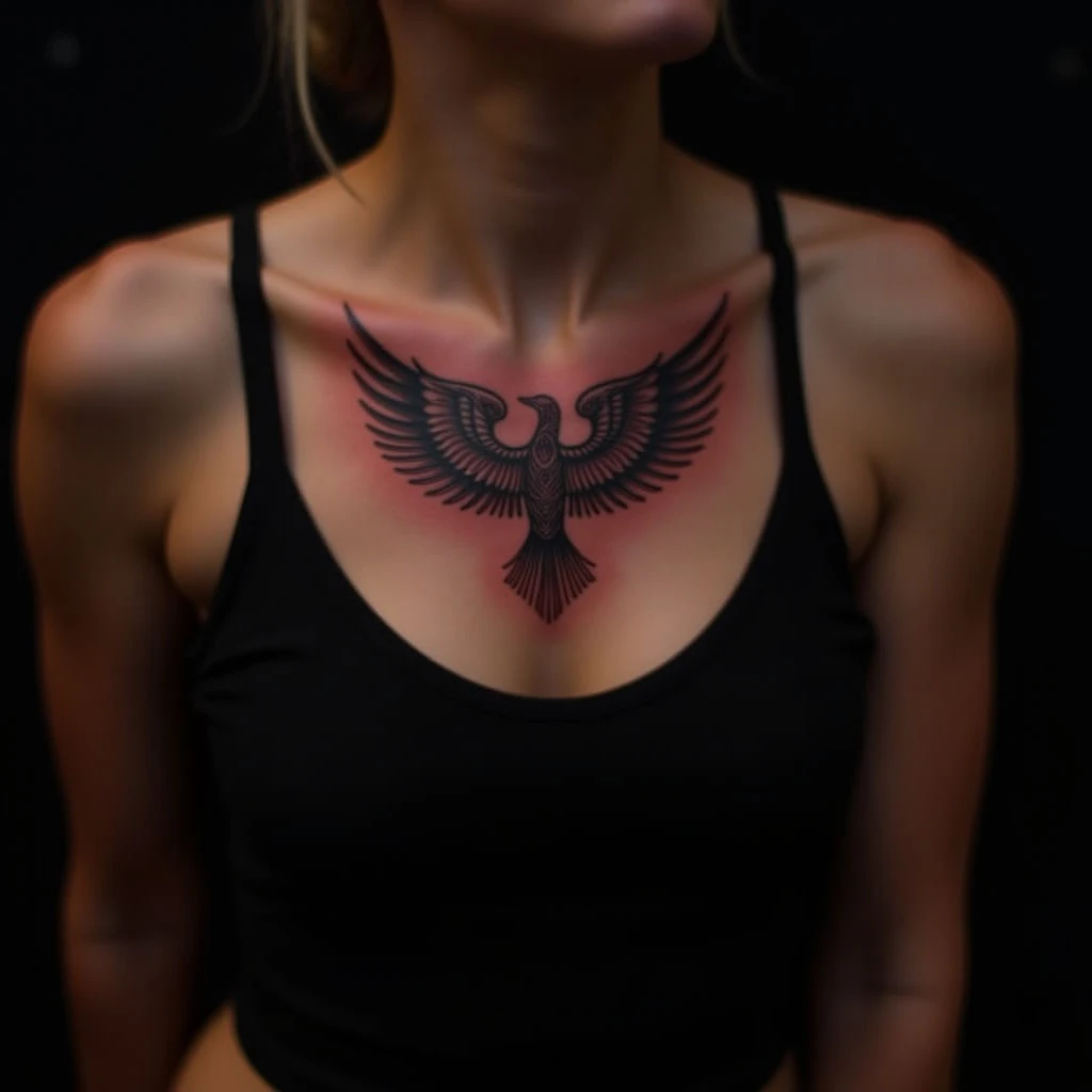 Powerful Chest Tattoos for Women: Meaning & New School Style