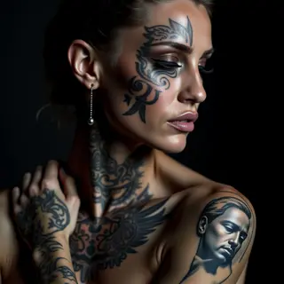 Powerful Face Tattoos for Women: Cultural Meanings & Designs