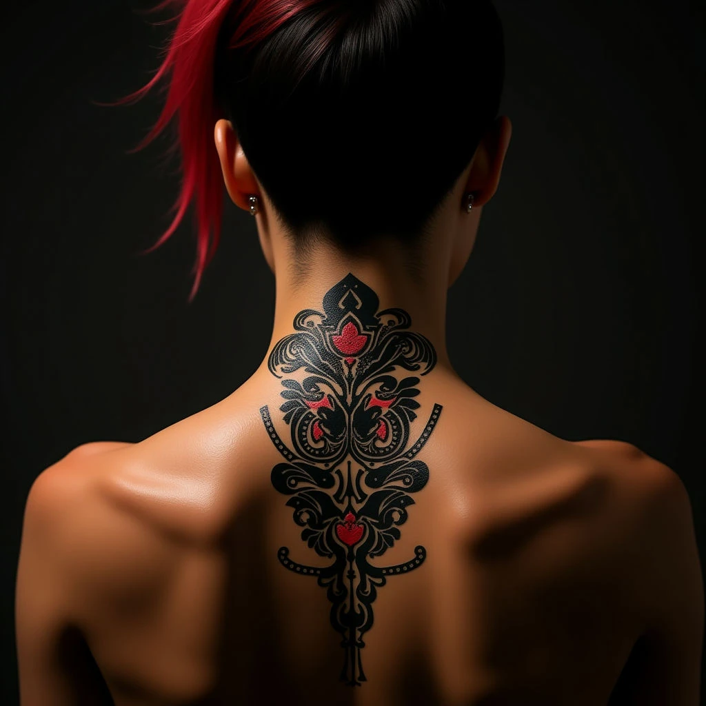 Rihanna's Neck Tattoo & Biomechanical Shoulder Design Meaning