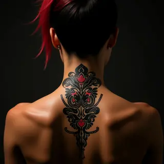 Rihanna's Neck Tattoo & Biomechanical Shoulder Design Meaning