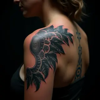 Micro-Realism Shoulder Tattoos for Girls with Meaning