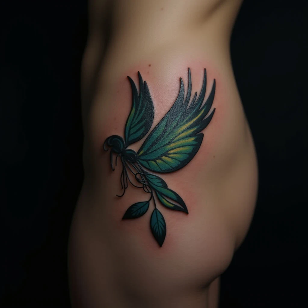 Cute Blackwork Tattoos for Girls: Tiny Hip Inks