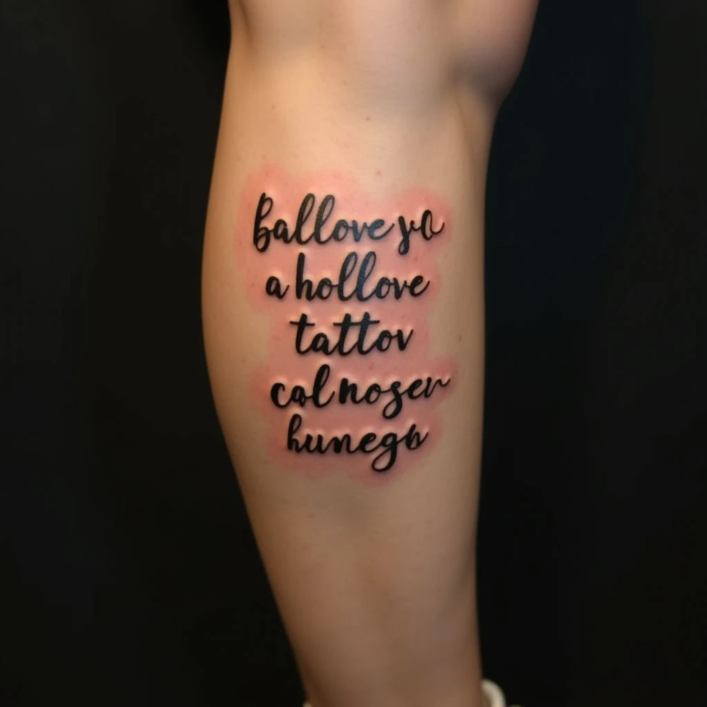 Cute Quotes for Leg Tattoos: Sweet Script Ideas
