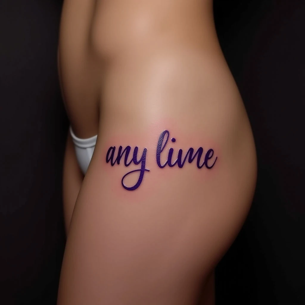 Cute Sayings for Tattoos: Sweet Script & Purple Ink!