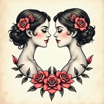Cute Tattoo Ideas for Sisters: A Vintage Perspective