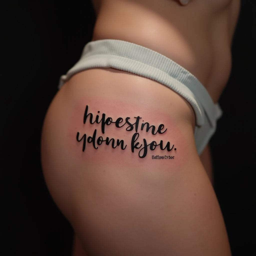 Sweet Words for Tattoos: Cute Lettering Ideas