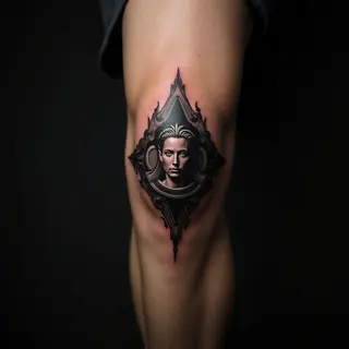 Tiny Dark Art Tattoos: Micro-Realism on Your Knee