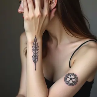 Small Tattoos: Feather, Tree & Mandala - Meaningful Designs