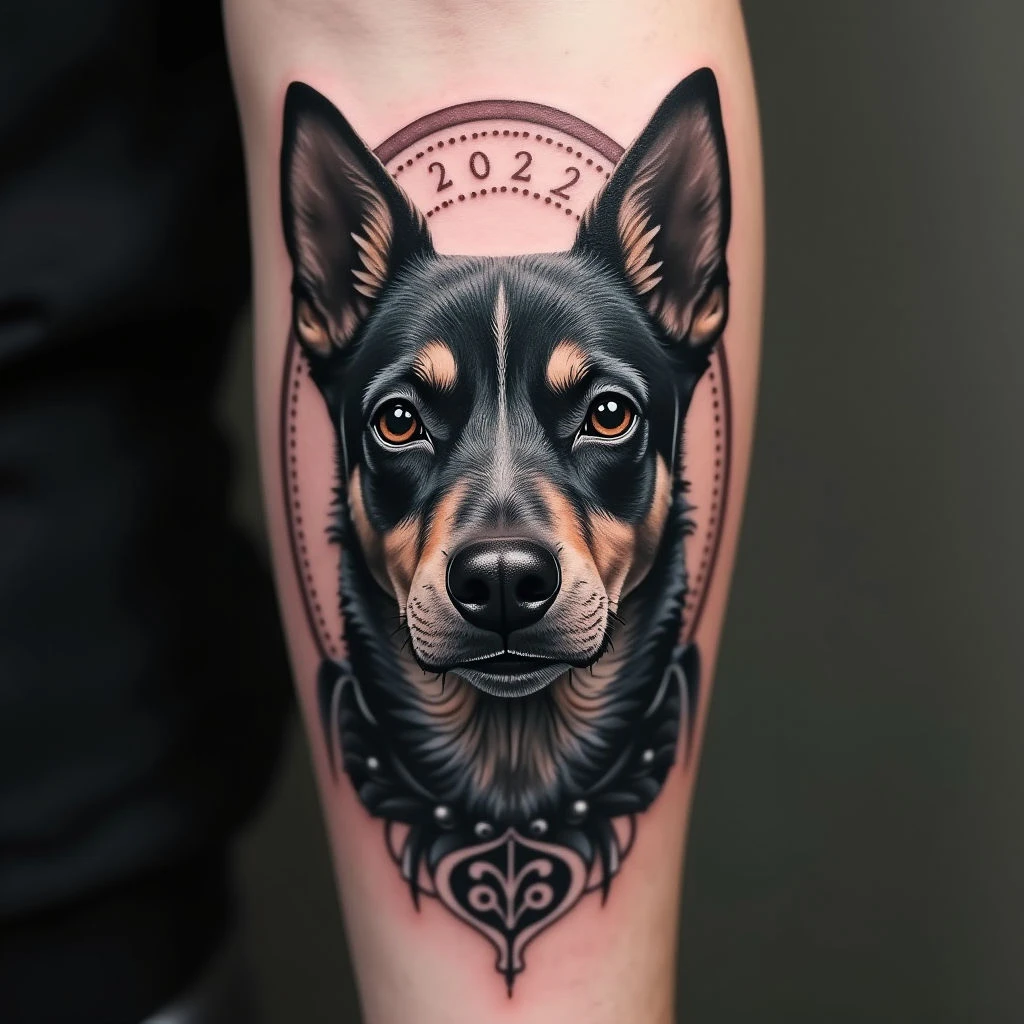 Echoes of Loyalty: Dog Memorial Tattoo Designs
