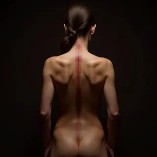 Two Lines Tattoo on Spine: Meaning & Dotwork Inspiration