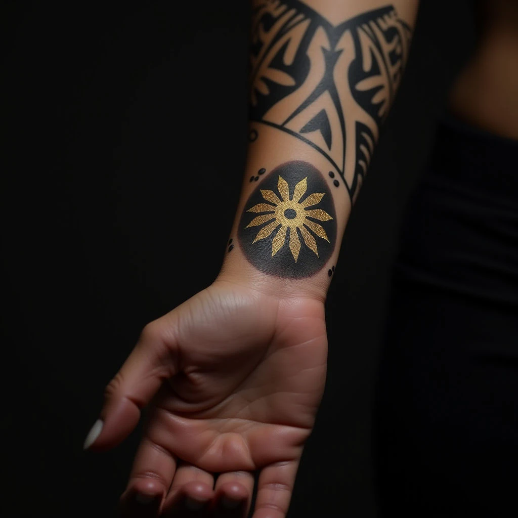 Forearm Tattoo Cover-Ups: Dotwork Designs for Women