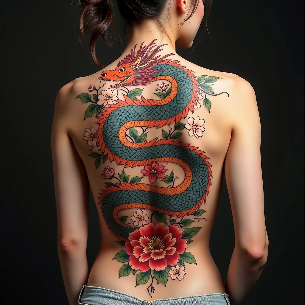 Majestic Dragon Irezumi Back Piece
