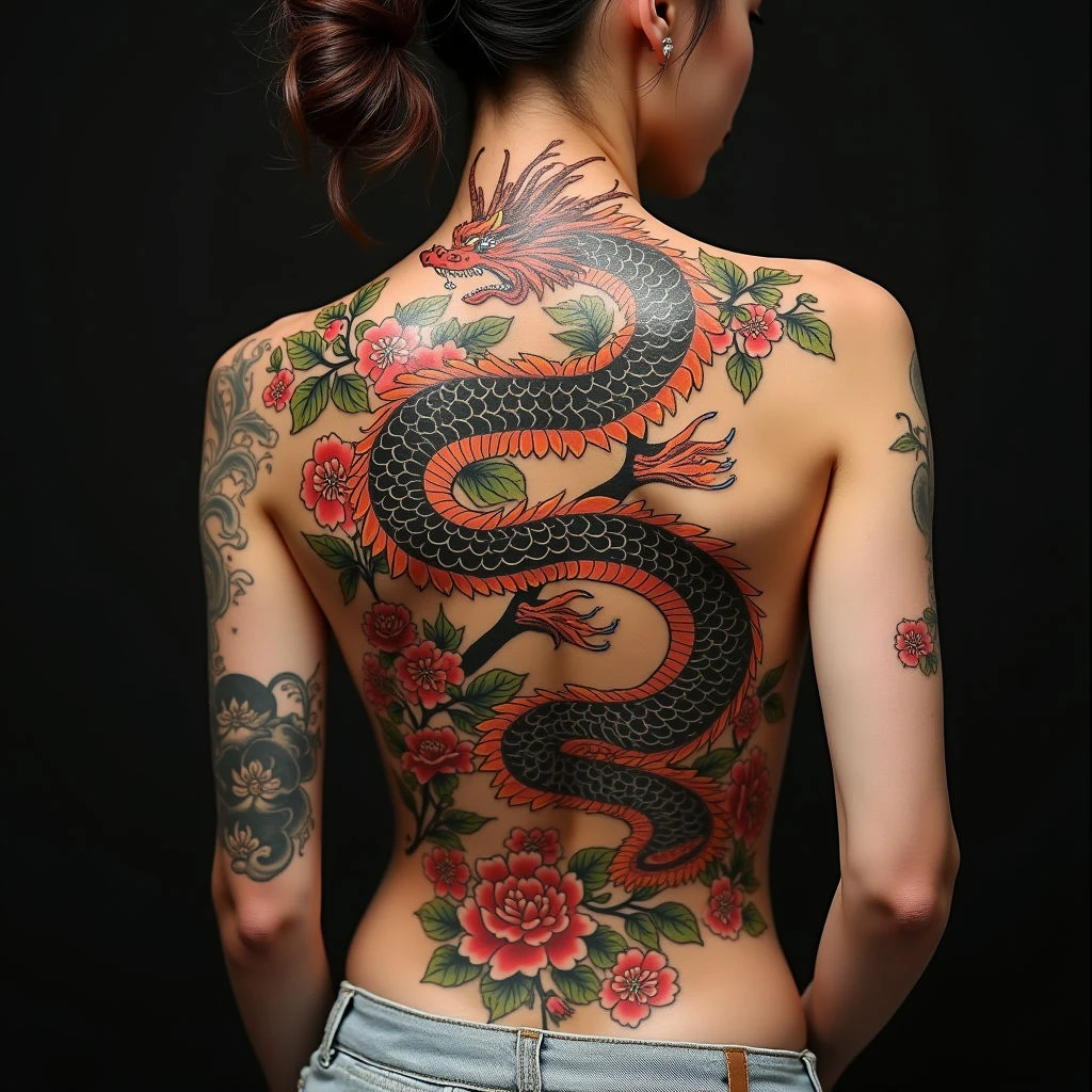 Majestic Dragon Irezumi Back Piece