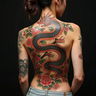 Majestic Dragon Irezumi Back Piece