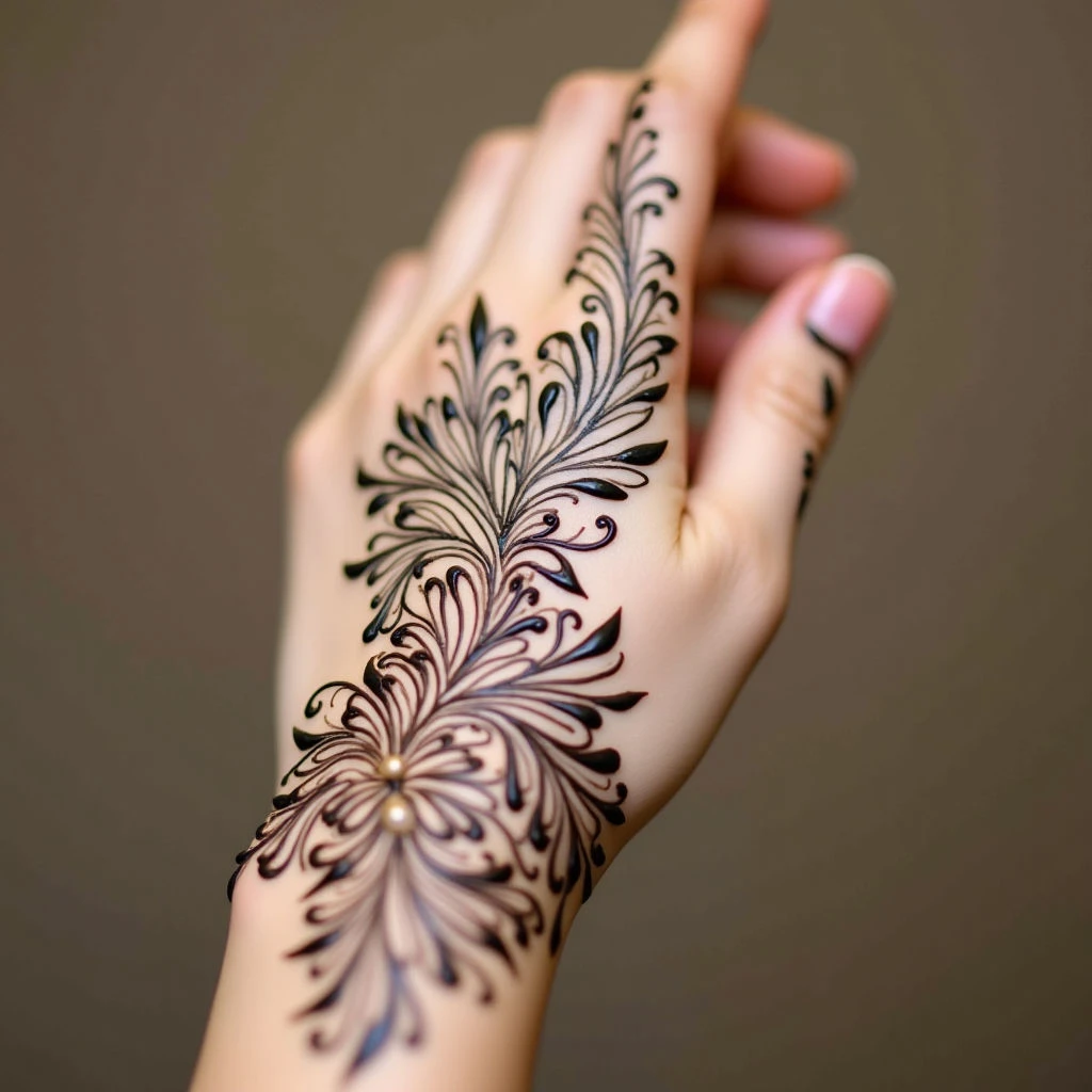 Delicate Mehndi Designs for Beginners: Simple & Elegant Front Hand Art