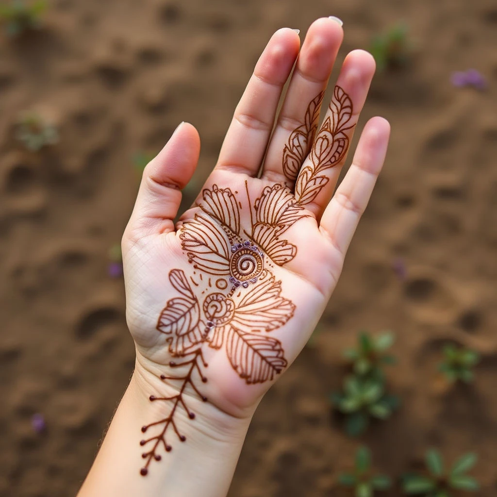 Easy Henna Designs for Beginners: Palm Inspiration
