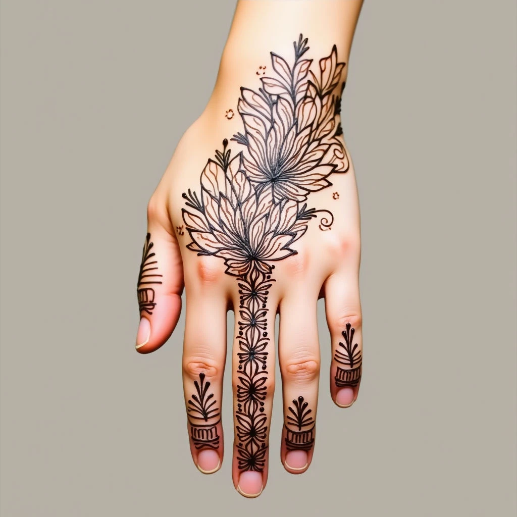Easy Mehndi Designs for Front Hand: A Beginner's Guide