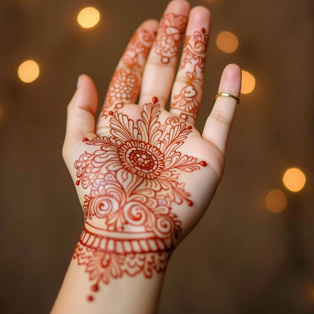 Easy & Very Easy Mehndi Designs for Front Hand