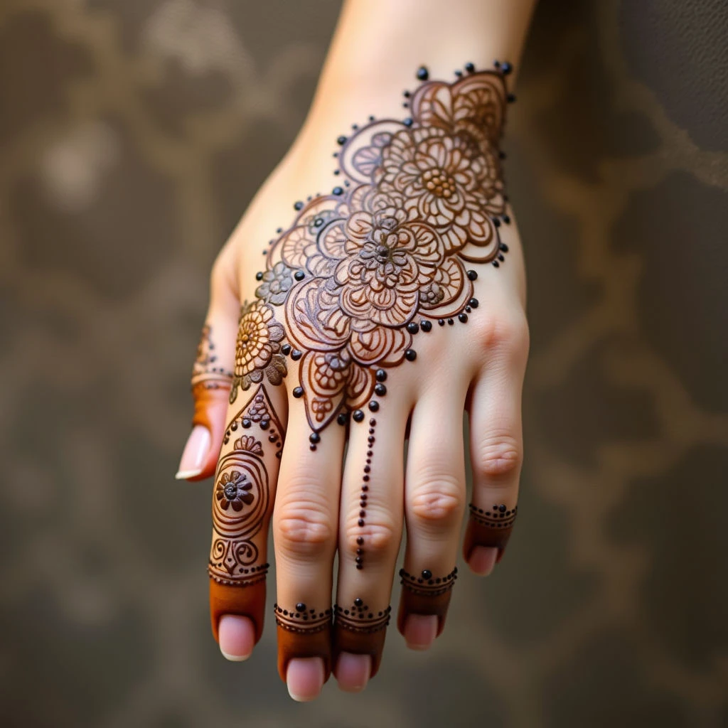 Easy & Very Easy Mehndi Designs for Front Hand