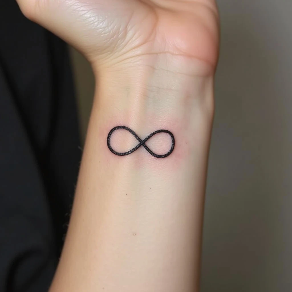 Delicate Infinity Wrist Tattoo: A Minimalist Design
