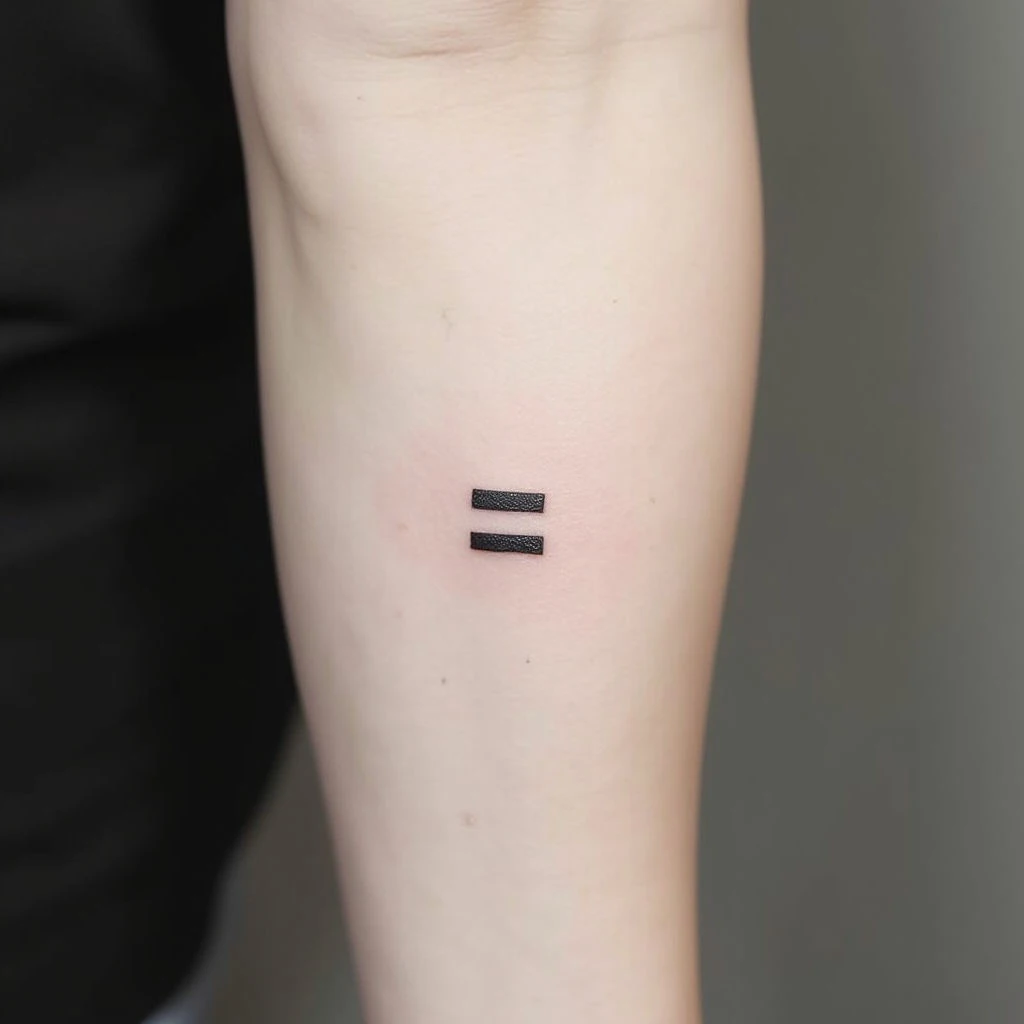 Equal Sign Tattoo: Meaning, Symbolism & Design Inspiration